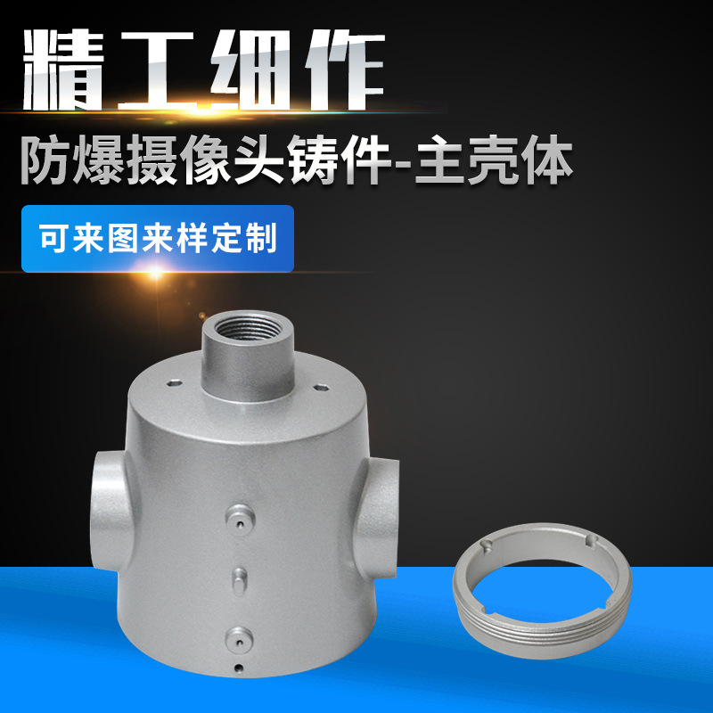 锌铝合金压铸加工 防爆摄像头铸件 主壳体